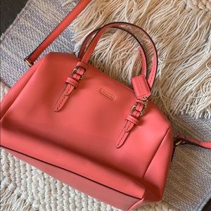 Coral cross body bag